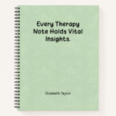 Therapy Notes: あなたの旅路に大切な洞察を ノートブック (正面)