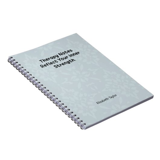 Therapy Notes Reflect Your Inner Strength ノートブック (右側)