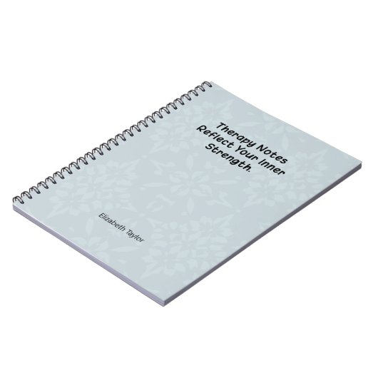 Therapy Notes Reflect Your Inner Strength ノートブック (左側)