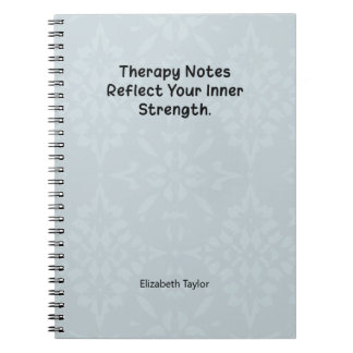 Therapy Notes Reflect Your Inner Strength ノートブック