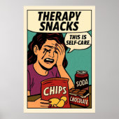 Therapy Snacks – Pop Art Emotional Comfort ポスター (正面)
