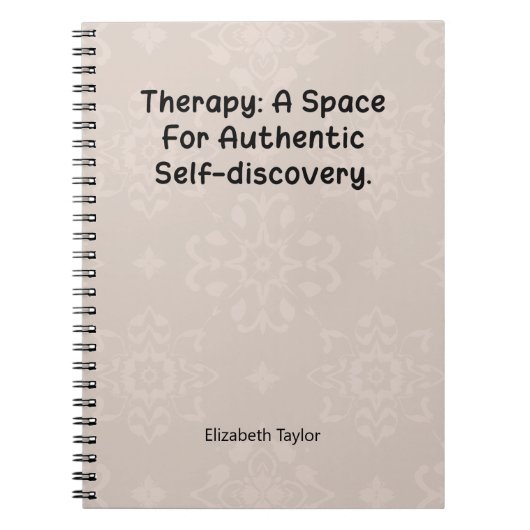 Therapy: Space for Authentic Self Discovery ノートブック (正面)