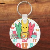 therapy squad, retro, vintage キーホルダー (正面)