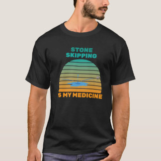 Therapy - Stone Skipping Is My Medicine - Hobby - Tシャツ