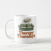 Therapy Thursdays | セルフアウェアネスなヒーリングユーモア コーヒーマグカップ (左)