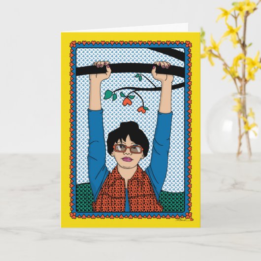 There_つるB_Greeting カード (黄色い花)