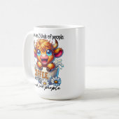 There Are 2 Kinds of People Coffee People and Sad コーヒーマグカップ (正面左)