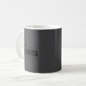 There Are No Limits Mindset Motivation Black  コーヒーマグカップ (正面左)
