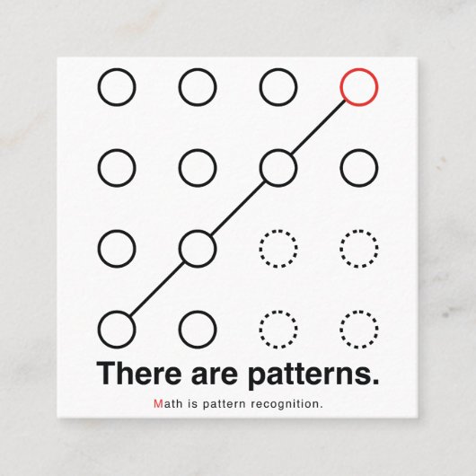 There_are_patterns スクエア名刺 (正面)