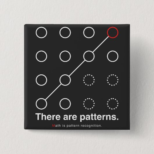 There_are_patterns 缶バッジ (正面)