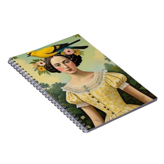 There is a bird on my head | Notebook Journal ノートブック (右側)