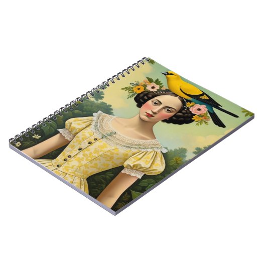 There is a bird on my head | Notebook Journal ノートブック (左側)