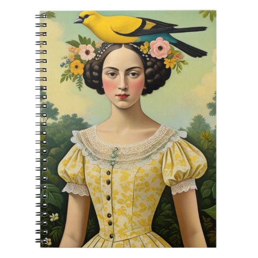 There is a bird on my head | Notebook Journal ノートブック (正面)