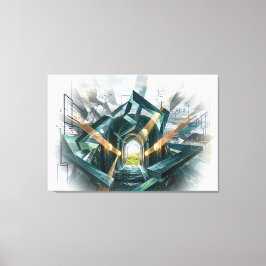 "There is a Great Storm Here..." キャンバスプリント