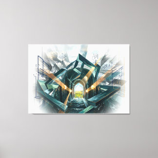 "There is a Great Storm Here..." キャンバスプリント