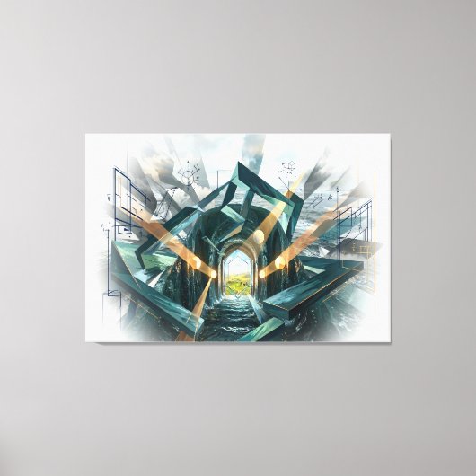 "There is a Great Storm Here..." キャンバスプリント (正面)