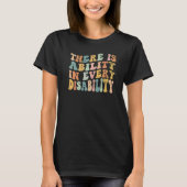 There Is Ability In Every Disability Awareness Spe Tシャツ (正面)
