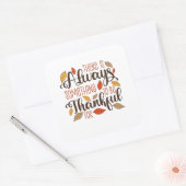 There is always something to be thankful for スクエアシール (封筒)