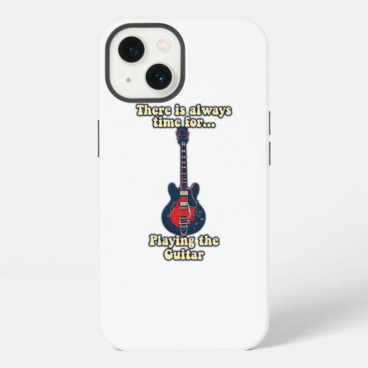 There is always time for playing the guitar iPhoneケース (裏面)