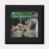 There is motion at front door funny cat motion mem マグネット (正面)