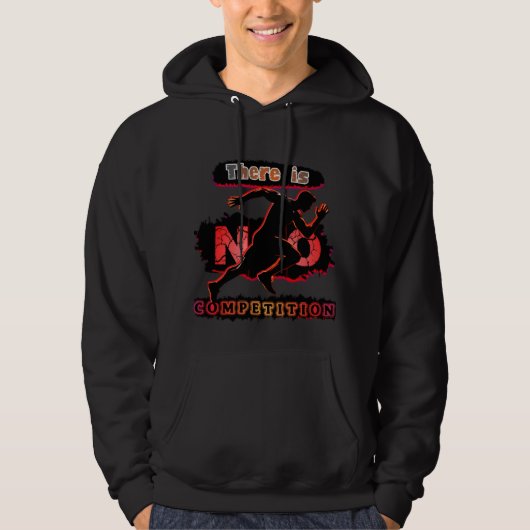 there is no competition Adult Pullover Hoodie パーカ (正面)