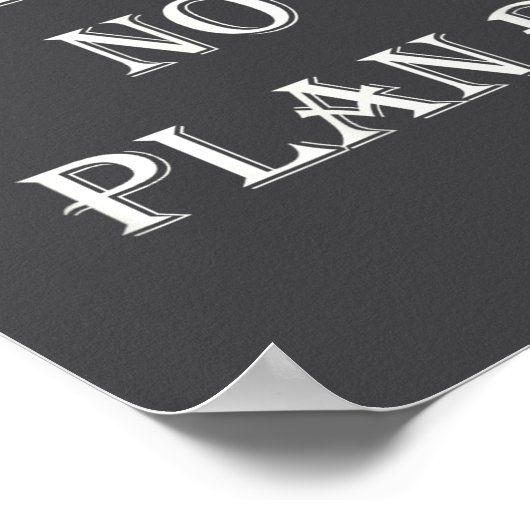 There Is No Plan B Motivational  ポスター (角)