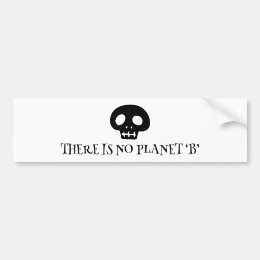 There is no planet 'B' バンパーステッカー (正面)