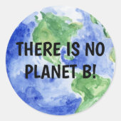 There is NO Planet B ラウンドシール (正面)