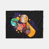 There Is No Planet B Clothing Design  フリースブランケット (正面(横))