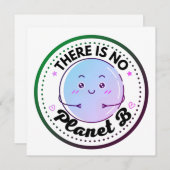 There is no planet B earth blue purple  (正面/裏面)