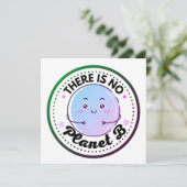 There is no planet B earth blue purple  (スタンド正面)