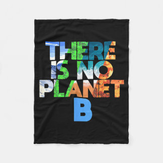 There Is No Planet B Four Seasons Earth Day  フリースブランケット