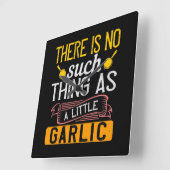 There Is No Such Thing As A Little Garlic スクエア壁時計 (傾斜)