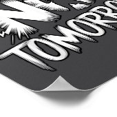 There Is No Tomorrow Motivational Boxing Insration ポスター (角)