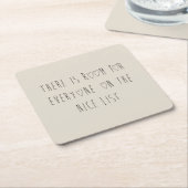 There is room for everyone on the nice list スクエアペーパーコースター (アングル)