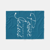 There Is Wer In The Name Of Jesus Christian  フリースブランケット (正面(横))