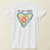 "There No Wrong With You" Tee - Slim Spray Tシャツ (レイダウン裏面)