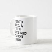There’s Tired, & Then There’s Med Student Tired コーヒーマグカップ (正面左)