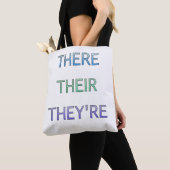 There Their They're 文法 トートバッグ (クローズアップ)