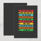 There Their They're English Grammar Teacher 招待状 (正面/裏面)