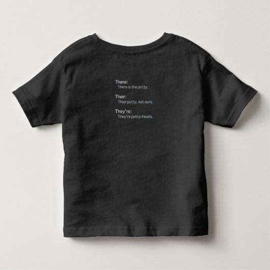 There Their They're Tシャツ (裏面)