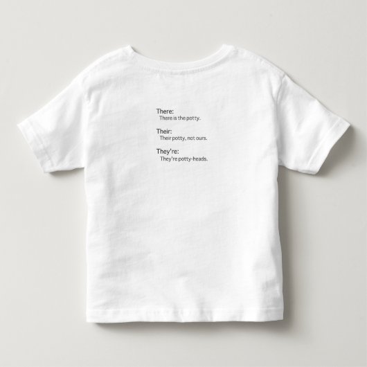 There Their They're Tシャツ (裏面)