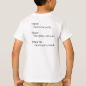 There Their They're Tシャツ (裏面)