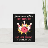 There Was A Girl Who Loved Bowling Bowler  カード (正面)
