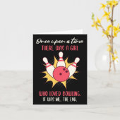 There Was A Girl Who Loved Bowling Bowler  カード (黄色い花)