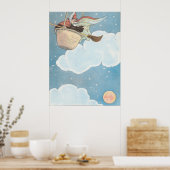 There was an old woman tossed in a basket, ポスター (キッチン)