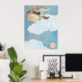 There was an old woman tossed in a basket, ポスター (ホームオフィス)