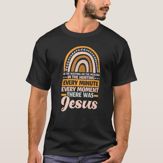 There Was Jesus Christian Religion Religious Rainb Tシャツ (正面)