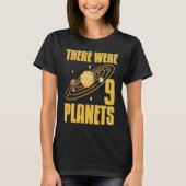 There Were 9 Planets Retro  Pluto Never Forget Pre Tシャツ (正面)