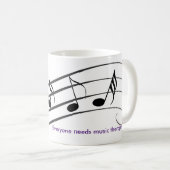 therepy音楽 コーヒーマグカップ (正面右)